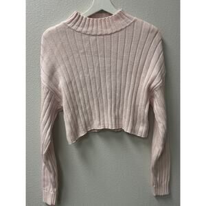 L.A.‎ Hearts PacSun Women Sweater Turtleneck Cropped Pink Size Medium